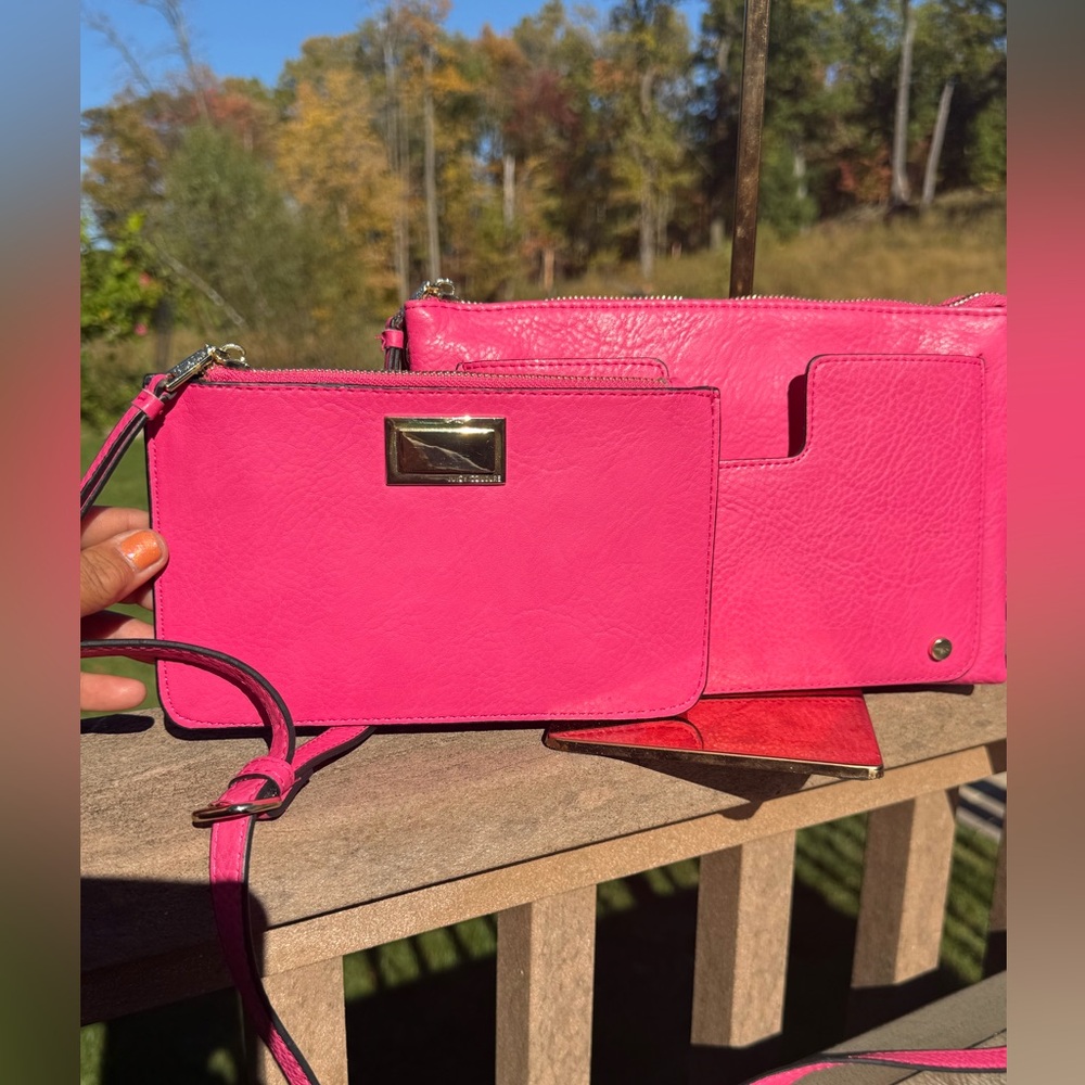 EUC! Juicy Couture Pink Vintage 2 Bags in 1 Crossbody Bag - Picture 4 of 12
